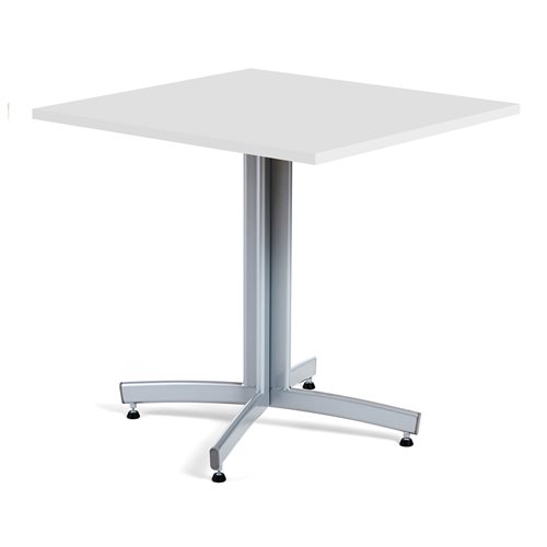 Kaviarenský stôl SANNA, 700x700x720, biela, šedá  - zobraziť veľký náhľad