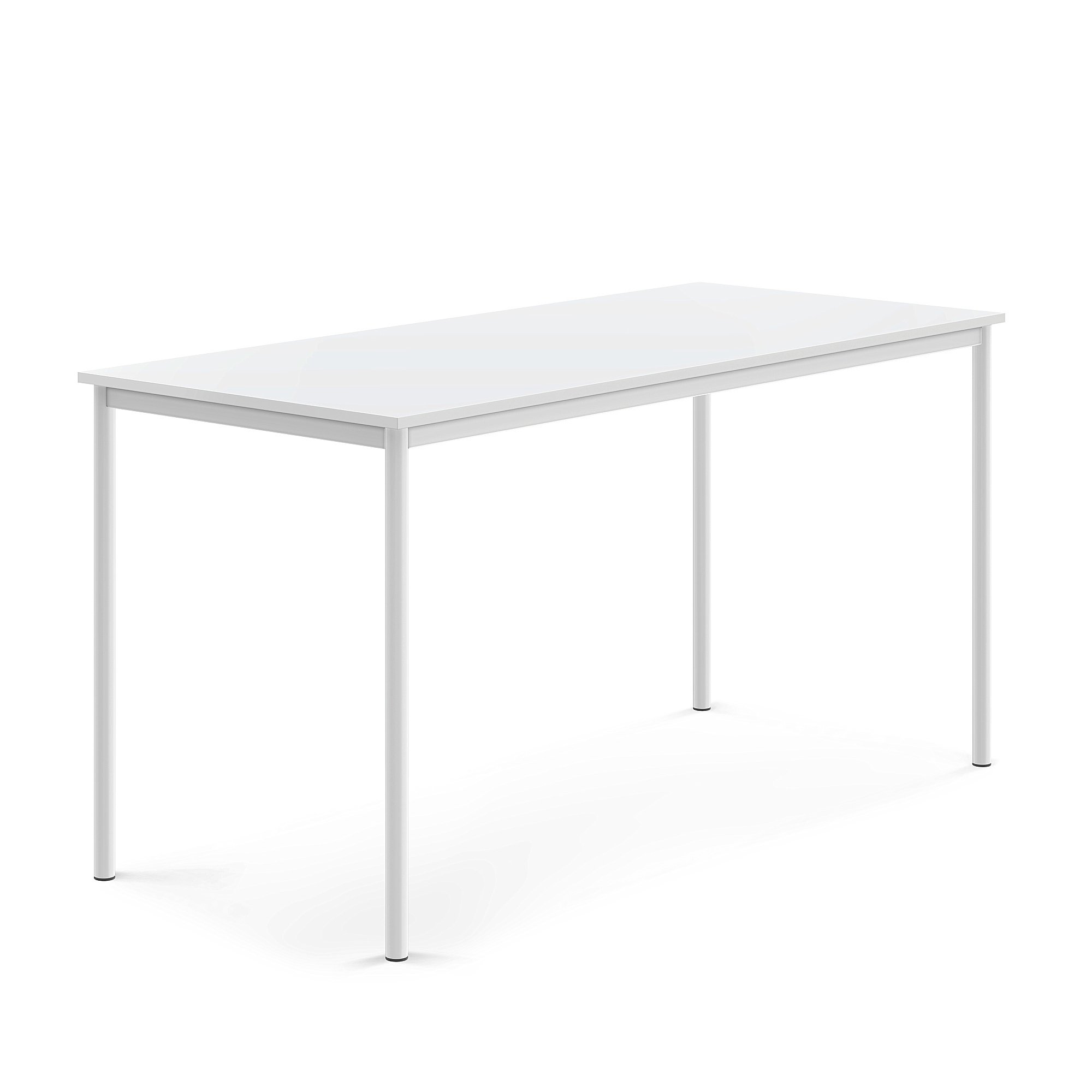 Stôl SONITUS, 1800x800x900 mm, HPL - biela, biela