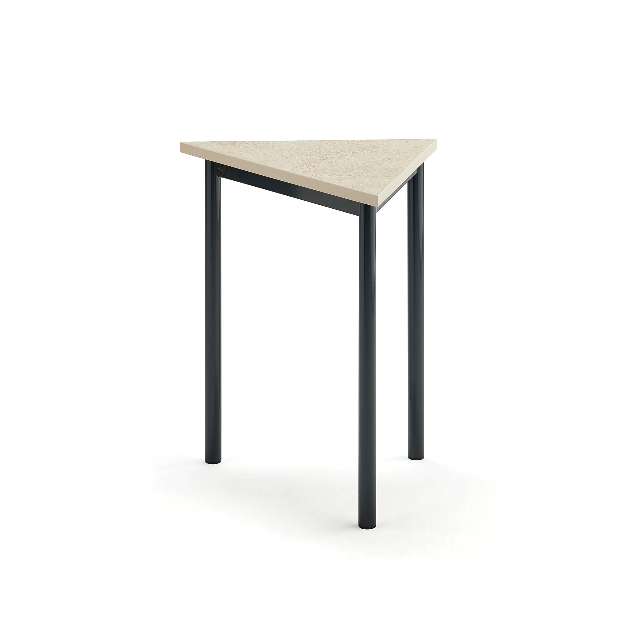 Stôl SONITUS TRIANGEL, 700x600x720 mm, linoleum - béžová, antracit
