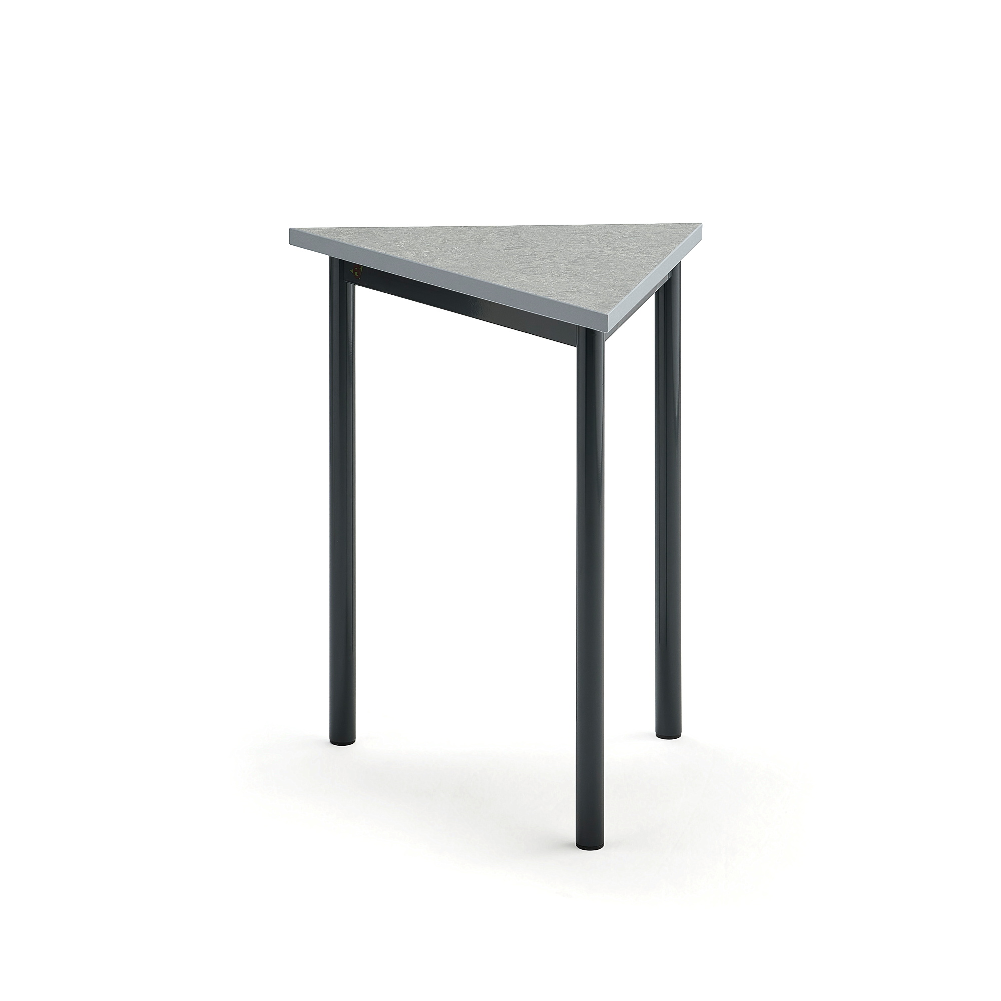 Stôl SONITUS TRIANGEL, 700x600x720 mm, linoleum - šedá, antracit