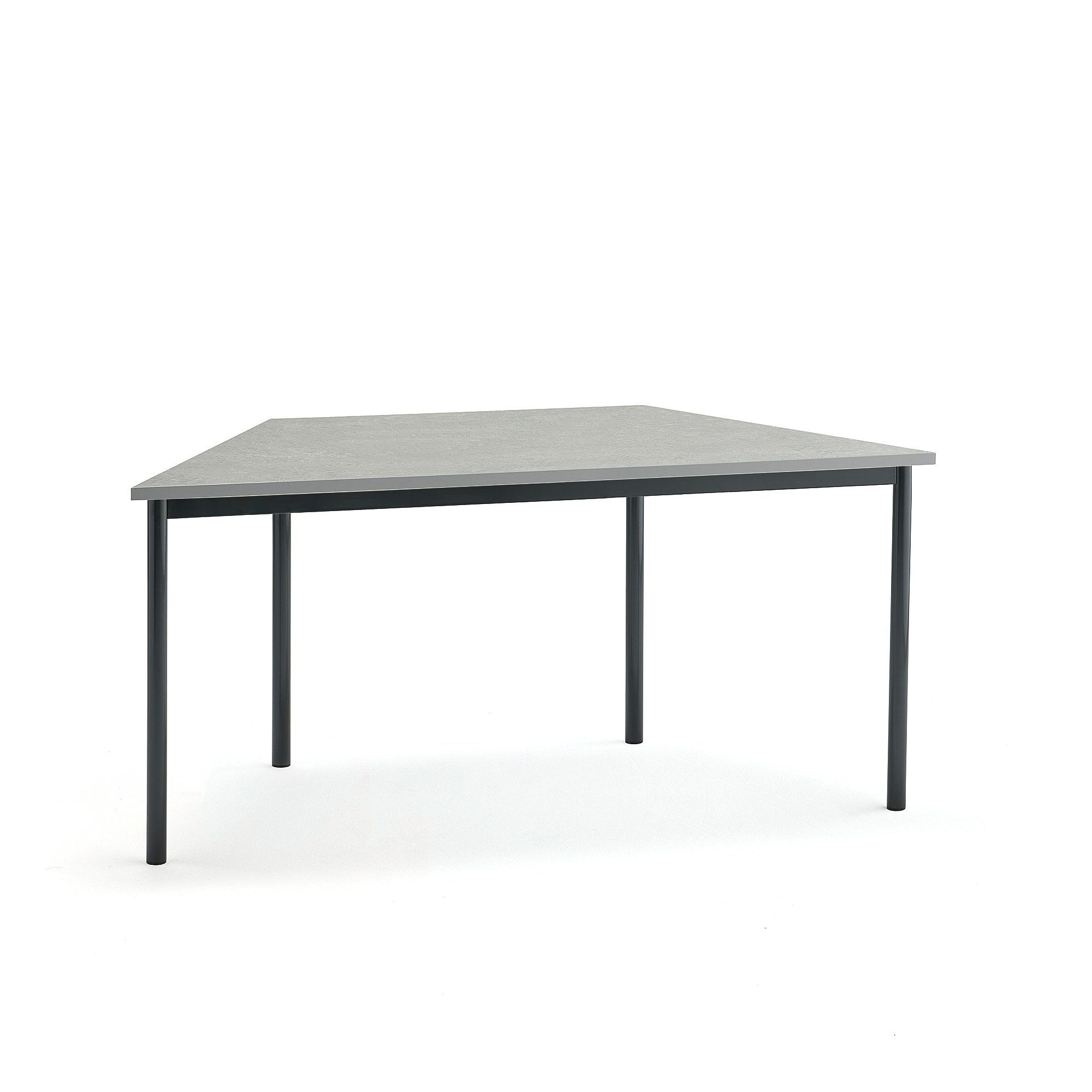 Stôl SONITUS TRAPETS, 1600x800x720 mm, linoleum - šedá, antracit