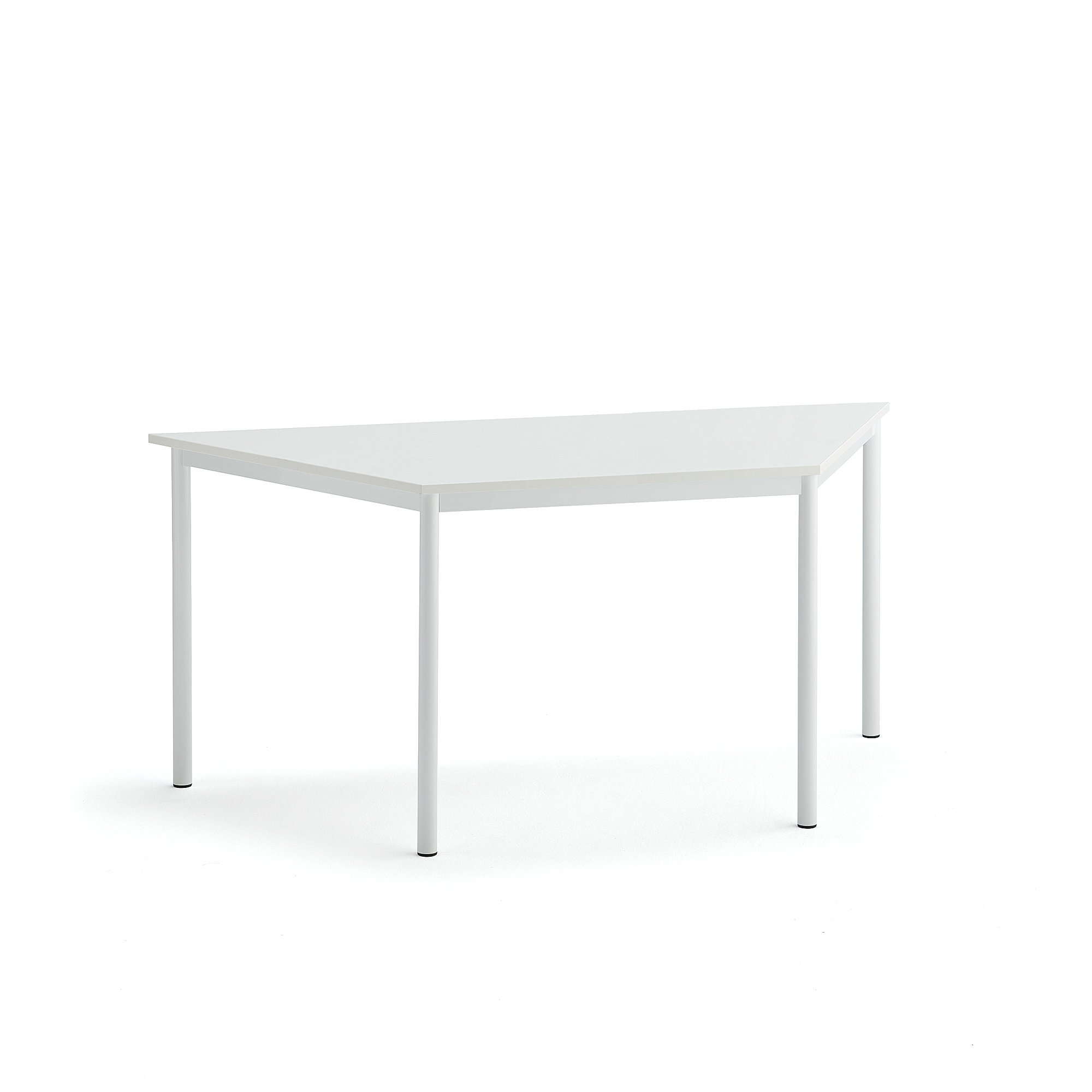 Stôl SONITUS TRAPETS, 1600x800x720 mm, HPL - biela, biela