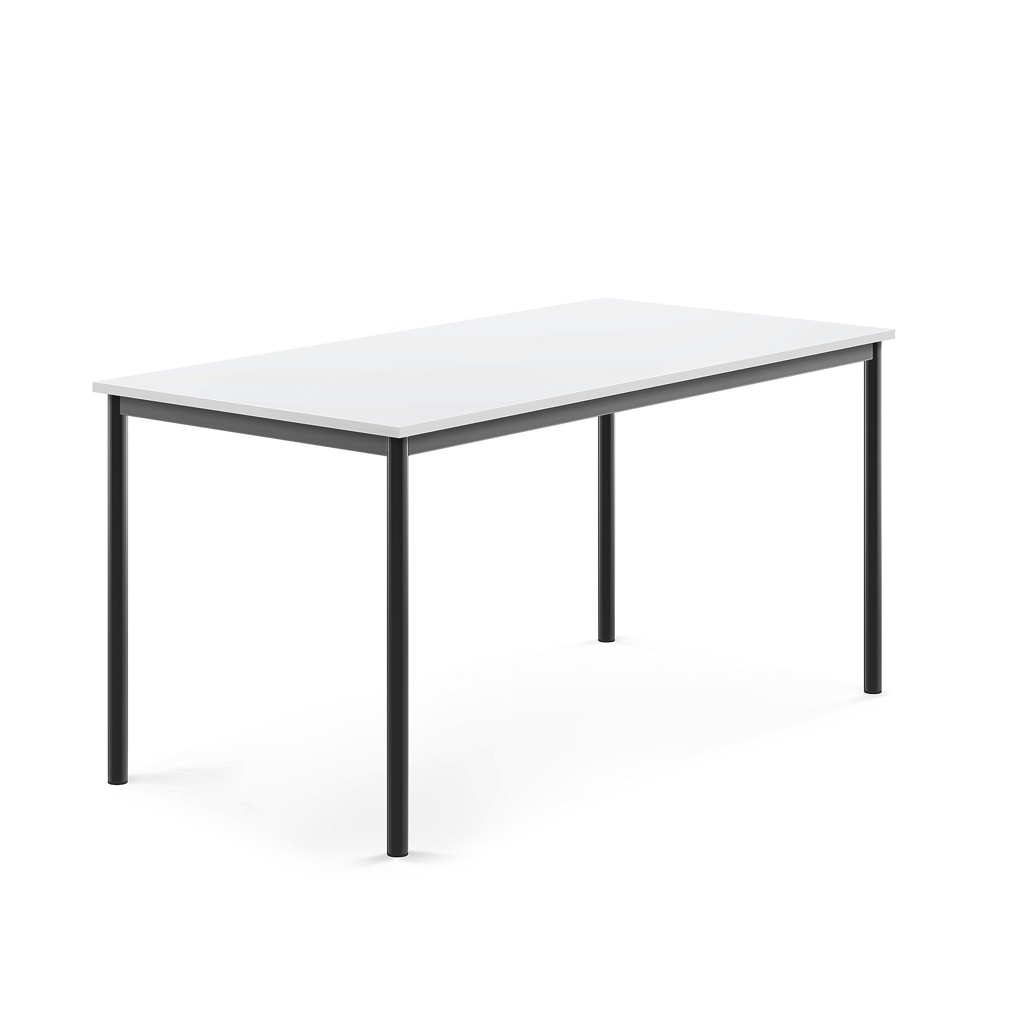 Stôl BORÅS, 1600x800x760 mm, laminát - biela, antracit