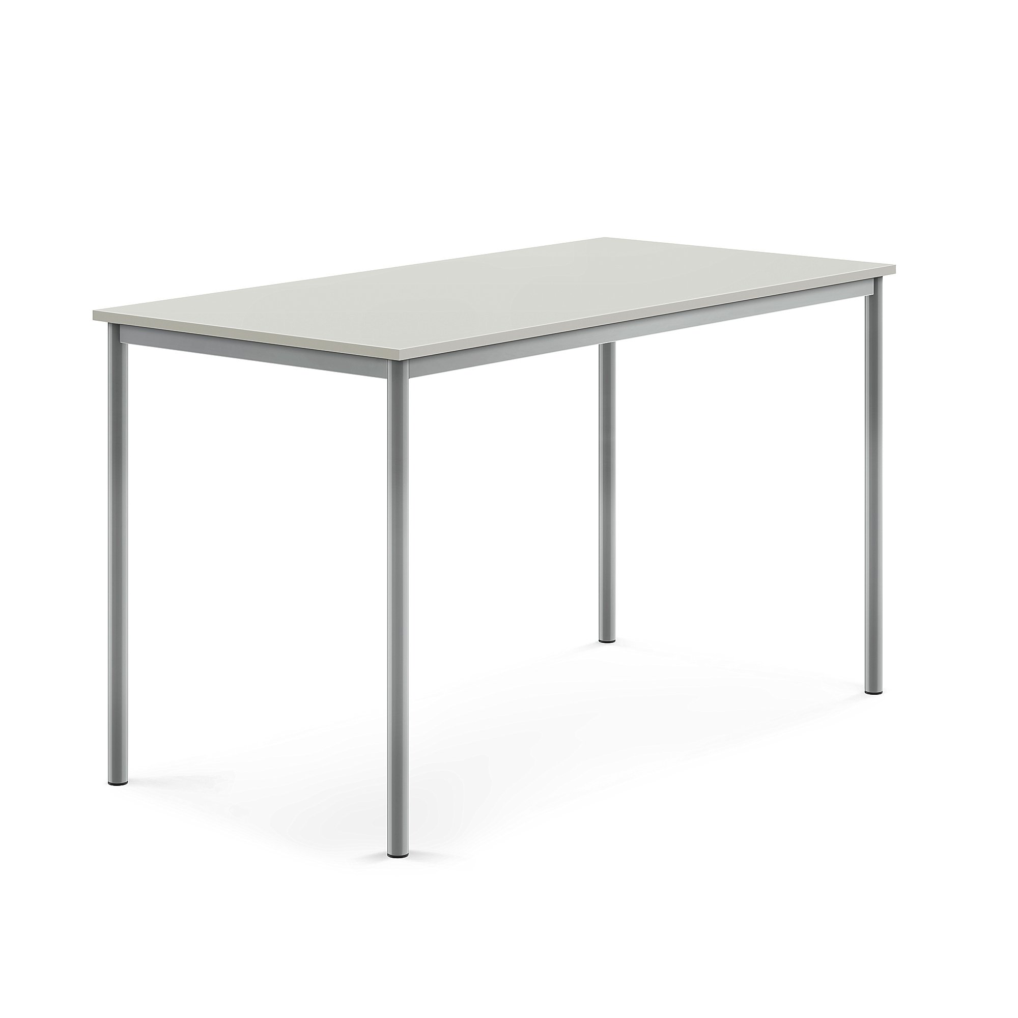Stôl BORÅS, 1600x800x900 mm, laminát - šedá, strieborná