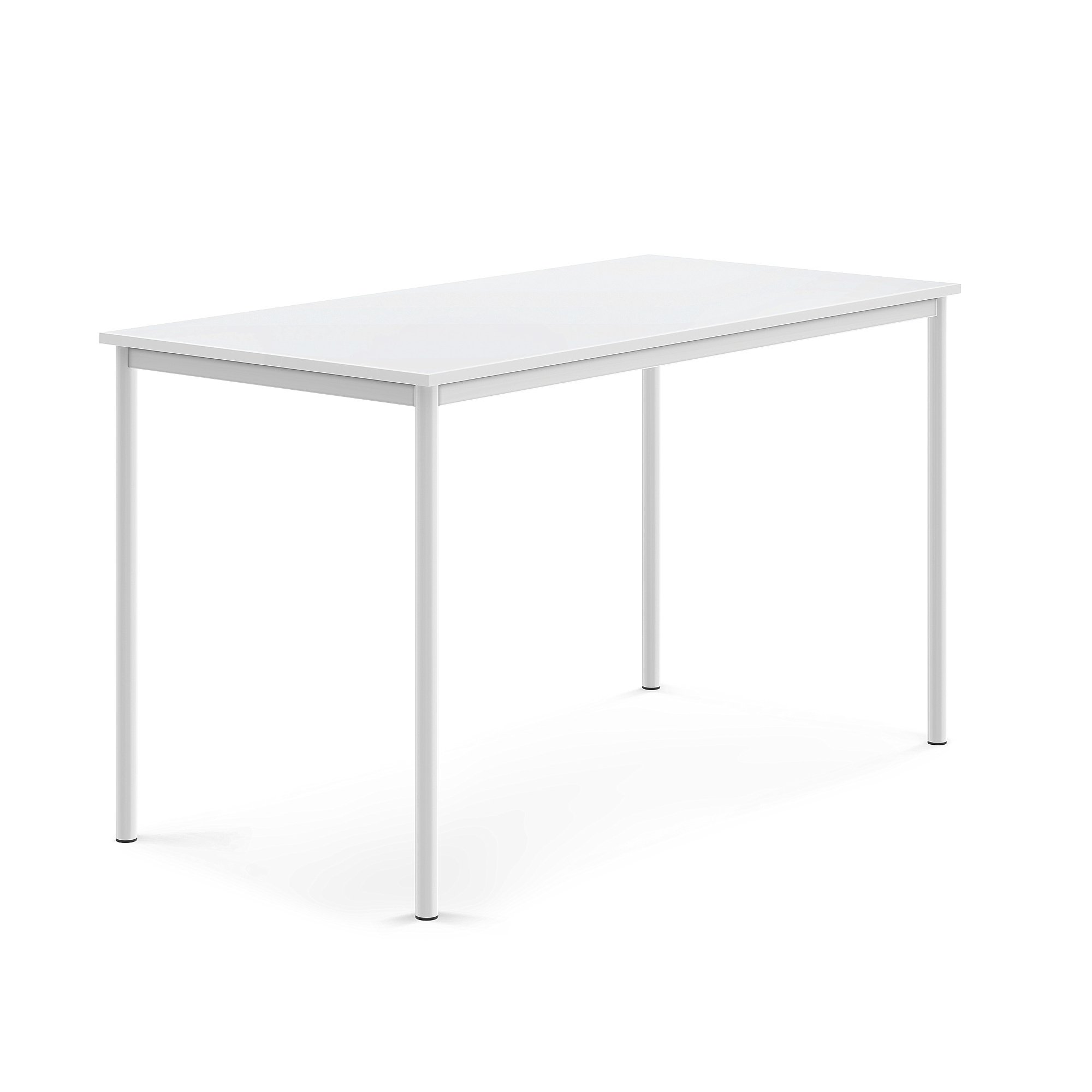 Stôl BORÅS, 1600x800x900 mm, laminát - biela, biela