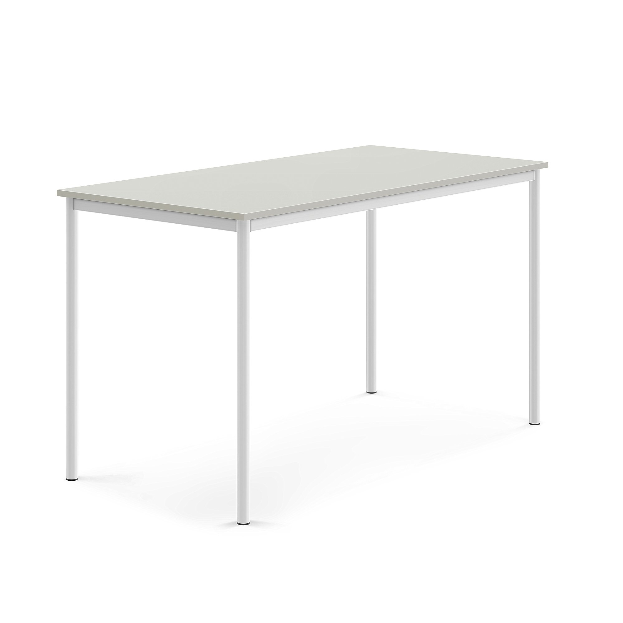 Stôl BORÅS, 1600x800x900 mm, laminát - šedá, biela